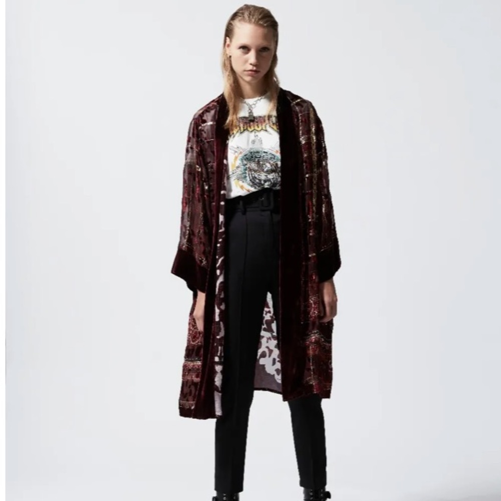 NWT The Kooples Black High Waisted, Belted Pants